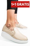 MOCASINI BEJ PIELE NATURALA TSP3097