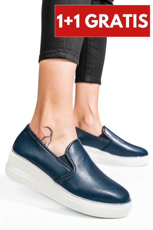 Mocasini bleumarin piele naturala tsp3097