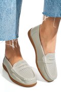 MOCASINI GRI PIELE NATURALA TSP3041