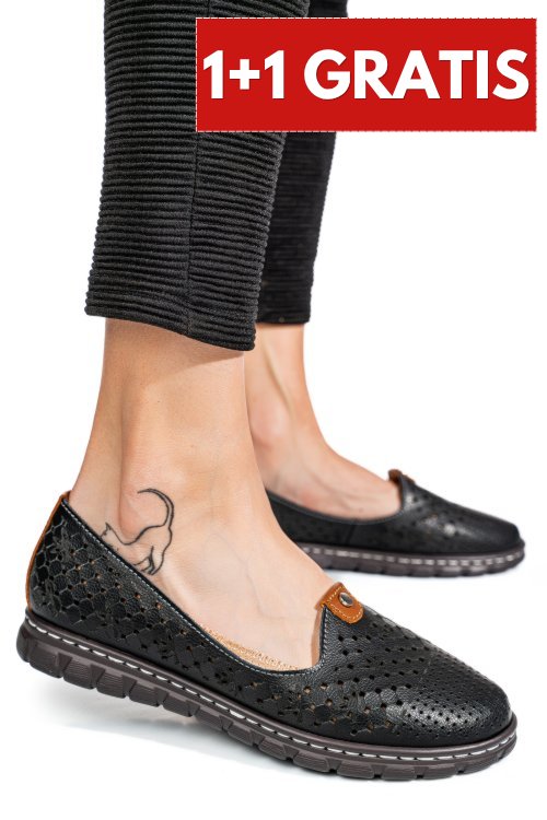 Espadrile black piele naturala jspy2602