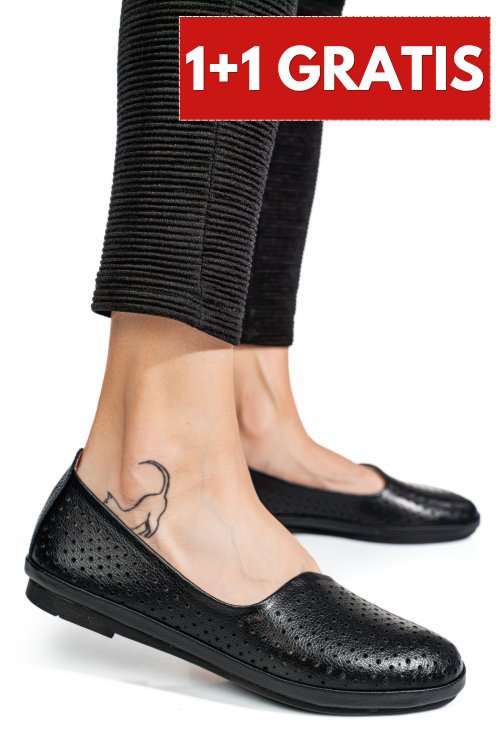 Espadrile negre piele naturala jspy3763