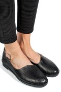 ESPADRILE NEGRE PIELE NATURALA JSPY3763