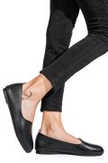 ESPADRILE NEGRE PIELE NATURALA JSPY3763