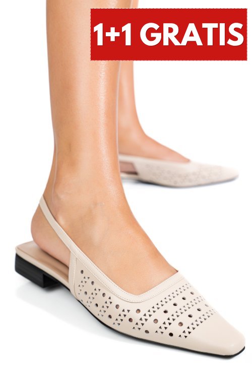 Sandale bej piele naturala sspn4010