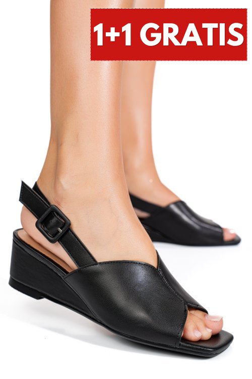 Sandale black piele naturala xspt24065