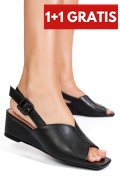 SANDALE BLACK PIELE NATURALA XSPT24065