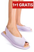SANDALE MOV PIELE NATURALA TSP6028