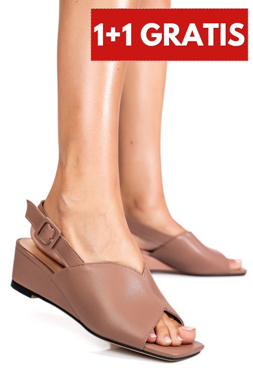 Sandale roz piele naturala xspt24065