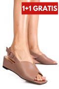 SANDALE ROZ PIELE NATURALA XSPT24065