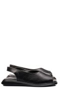 SANDALE NEGRE PIELE NATURALA TSP6028