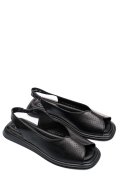 SANDALE NEGRE PIELE NATURALA TSP6028