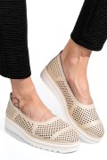 ESPADRILE BEJ PIELE NATURALA PSPL2033