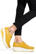 PANTOFI SPORT GALBENI PIELE NATURALA ASP388