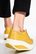 PANTOFI SPORT GALBENI PIELE NATURALA ASP388