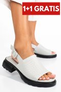 SANDALE GRI PIELE NATURALA FSP001802