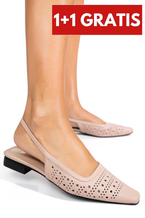 Sandale roz piele naturala sspn4010