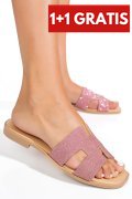PAPUCI PINK GLITTER PIELE NATURALA HSP100TJ