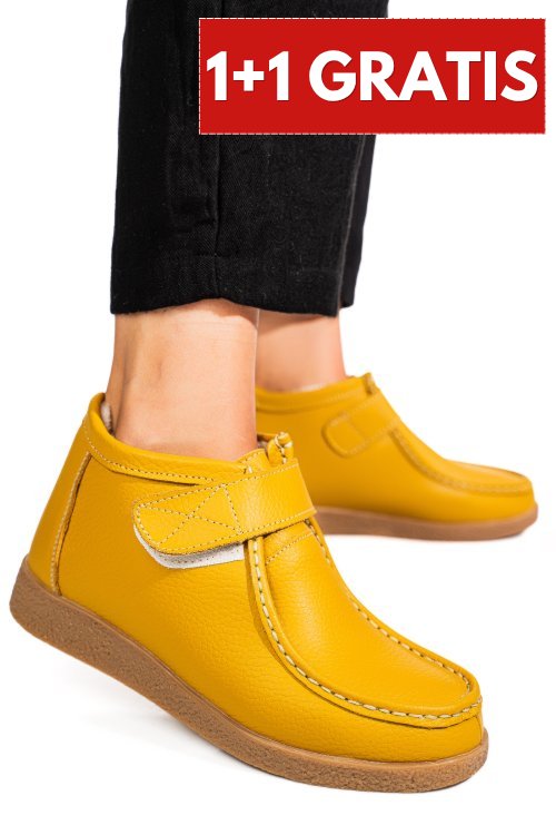 Ghete yellow piele naturala 9sp601-2