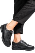 PANTOFI SPORT NEGRI PIELE NATURALA FSP0011801