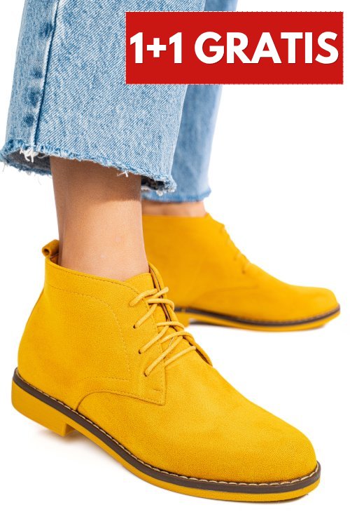 Ghete galbene suede ospd800