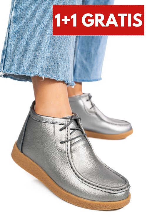 Ghete dark grey piele naturala 9sp602-2
