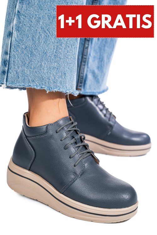 Ghete gri piele naturala 0sp588