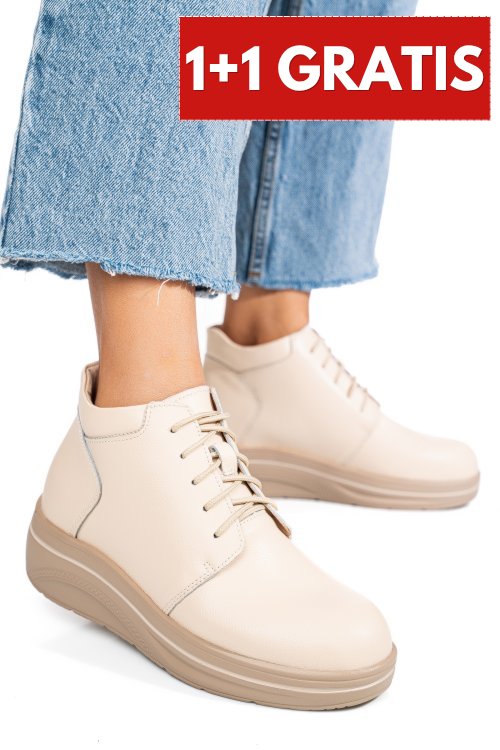 Ghete bej piele naturala 0sp588