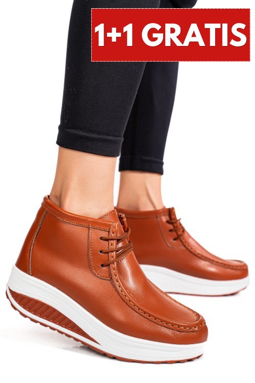 Ghete maro piele naturala asp385