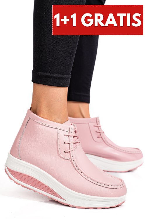 Ghete roz piele naturala asp385