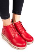 GHETE ROSII PIELE NATURALA 0SP588