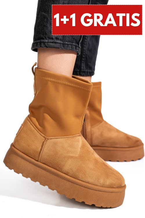 Cizme camel nspb705