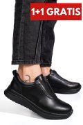 PANTOFI SPORT NEGRI PIELE NATURALA TSP6090