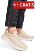 PANTOFI SPORT BEJ PIELE NATURALA TSP6090