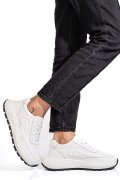 PANTOFI SPORT ALBI PIELE NATURALA FSP001751