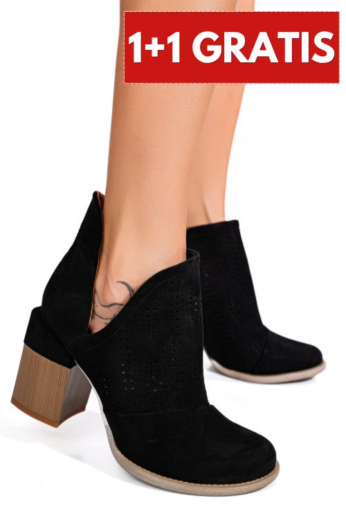 Botine black asp5722