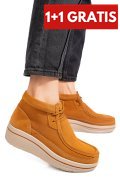 GHETE CAMEL PIELE NATURALA INTOARSA 0SP585