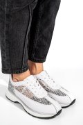 PANTOFI SPORT ALBI PIELE NATURALA GSPO098