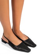 SANDALE NEGRE  PIELE NATURALA SSPN4010