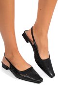 SANDALE NEGRE  PIELE NATURALA SSPN4010