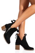 BOTINE BLACK SUEDE ASP5715