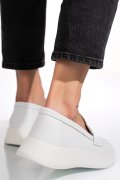 MOCASINI ALBI PIELE NATURALA YSPJ24006