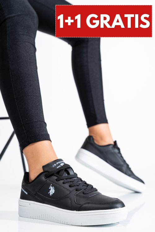 U.s. polo assn, pantofi sport black white lee-wmn