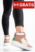 BENETON, PANTOFI SPORT BEIGE BTW227601