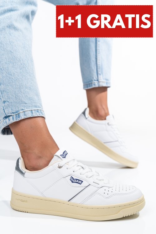 Gas, pantofi sport white silver gaw314301