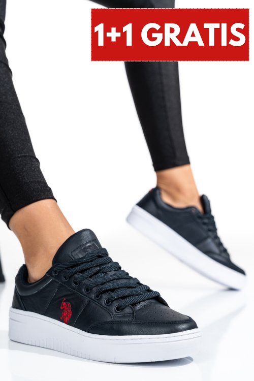 U.s. polo assn, pantofi sport navy piele naturala vasilyy