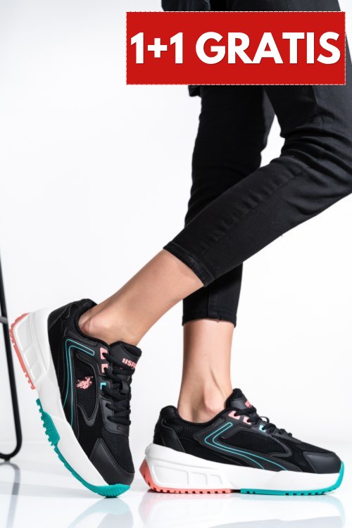 U.s. polo assn, pantofi sport black orenda
