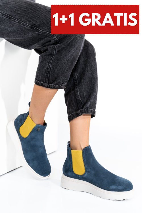 U.s. polo assn, ghete dama navy yellow penny004