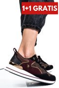 U.S. POLO ASSN, PANTOFI SPORT BLACK BORDO LAYLA001