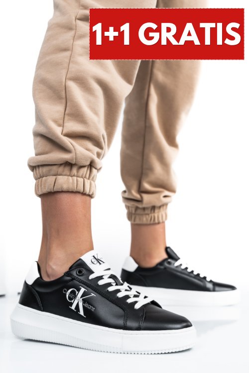 Calvin klein jeans ck chunky cupsole mono, pantofi sport black