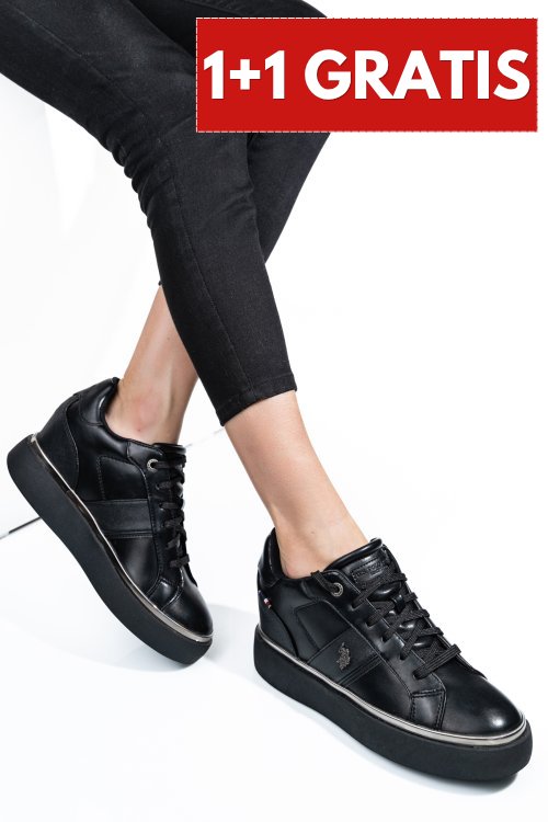 U.s. polo assn, sneakers dama black angie001
